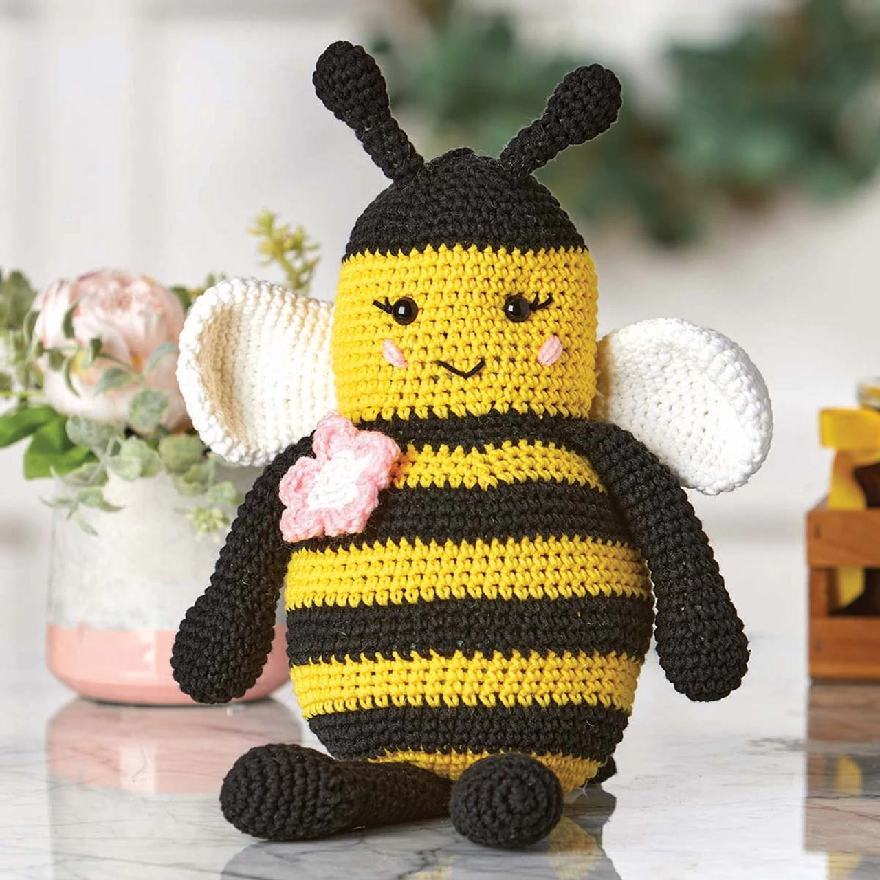 Herrschners Bumblebee Blossom Crochet Kit 3 Herrschners Bumblebee Blossom Crochet Kit