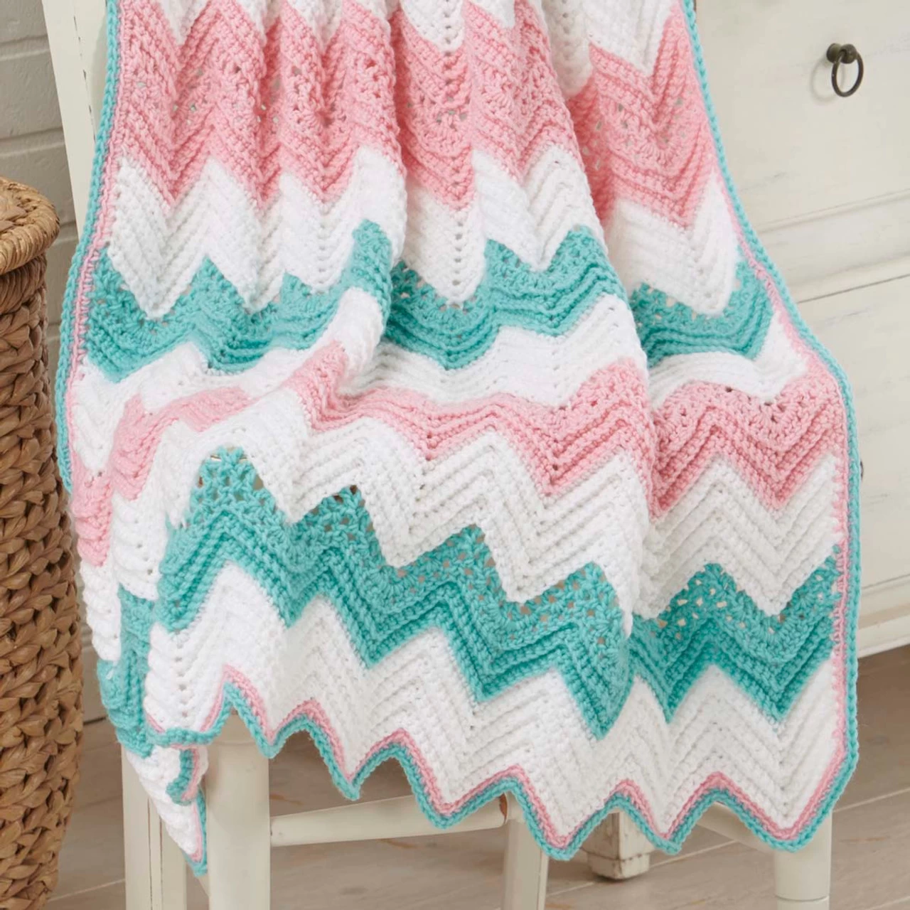 Herrschners Triple Ripple Baby Blankets Crochet Kit 4 Herrschners Triple Ripple Baby Blankets Crochet Kit - Image 2