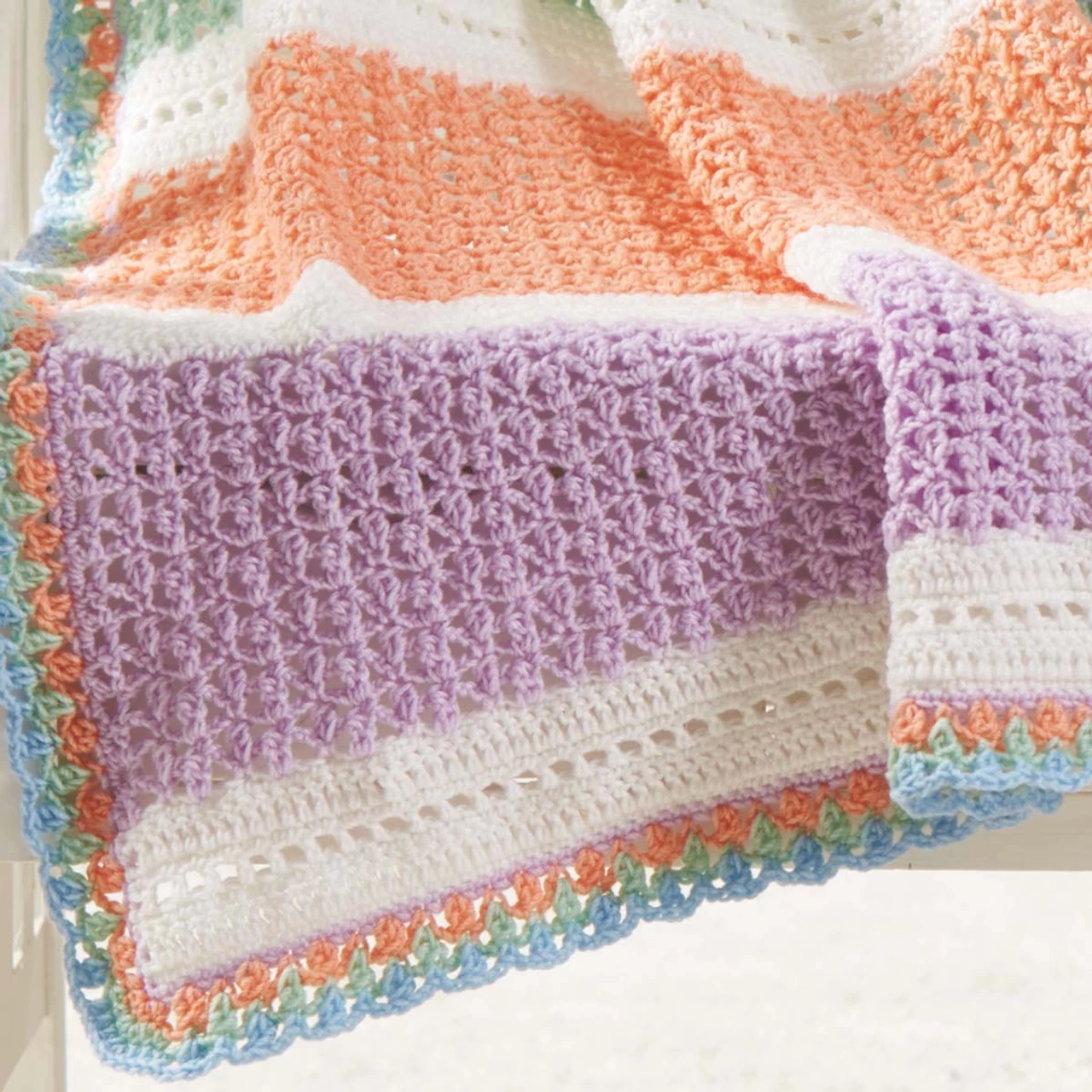 Herrschners Lollipops Baby Blanket Crochet Kit 4 Herrschners Lollipops Baby Blanket Crochet Kit - Image 2