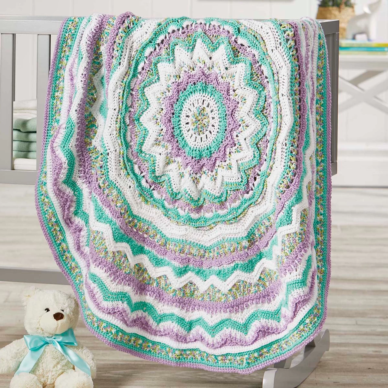 Herrschners Bewildered Baby Blanket Crochet Kit 3 Herrschners Bewildered Baby Blanket Crochet Kit