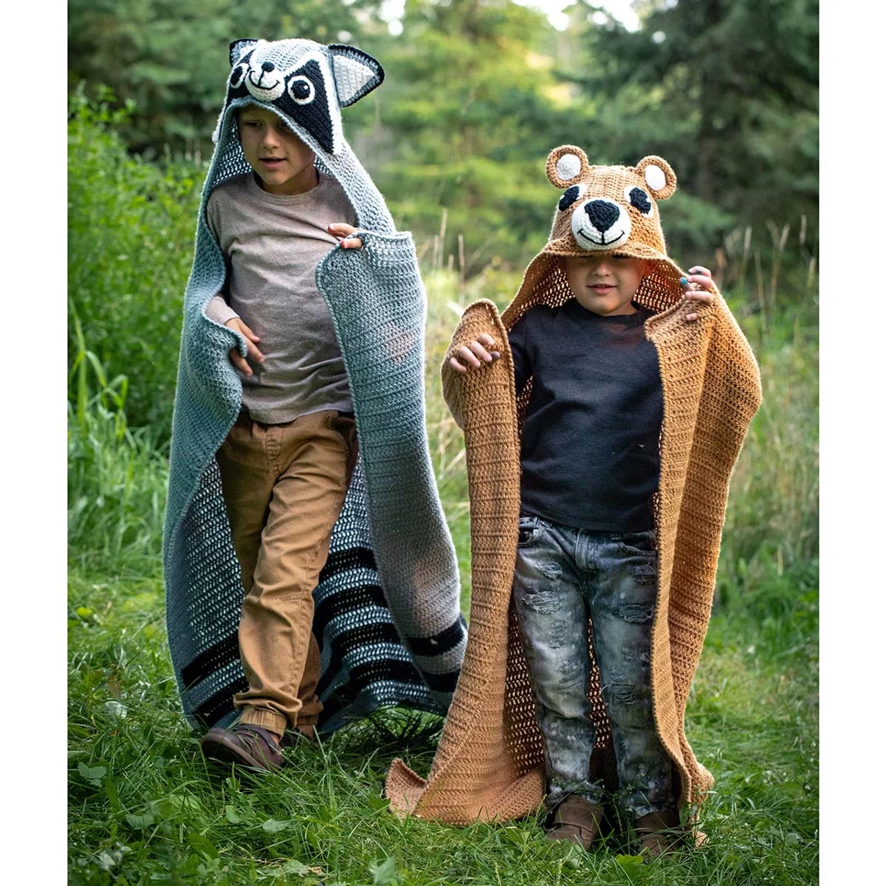 Herrschners Woodland Friends Blankets Crochet Kit 3 Herrschners Woodland Friends Blankets Crochet Kit