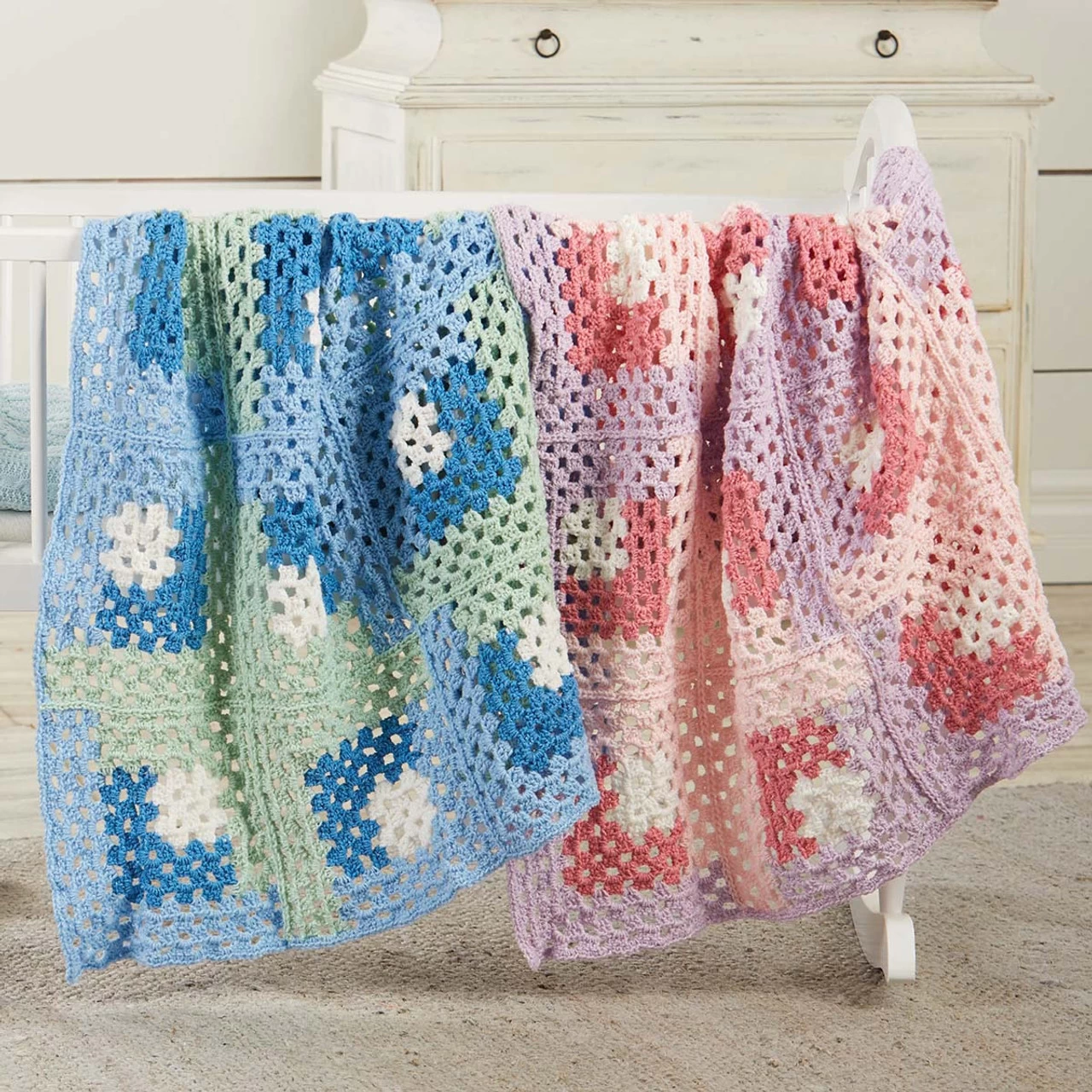 Herrschners Bambino Baby Blanket Crochet Kit 3 Herrschners Bambino Baby Blanket Crochet Kit