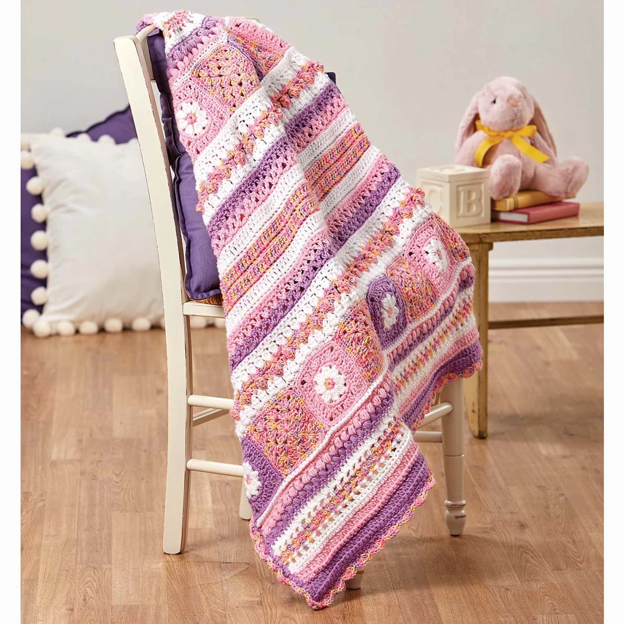 Herrschners Darling Grannies Blanket Crochet Kit 3 Herrschners Darling Grannies Blanket Crochet Kit