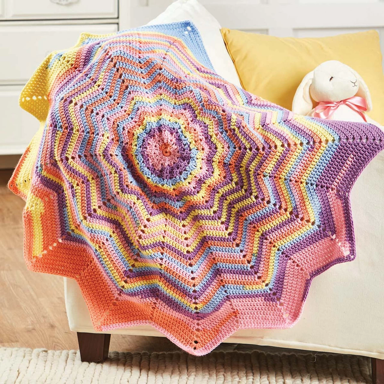 Herrschners Enchanted Ripples Baby Blanket Crochet Kit 3 Herrschners Enchanted Ripples Baby Blanket Crochet Kit
