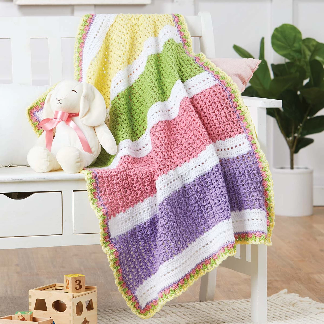 Herrschners Bright Lollipops Baby Blanket Crochet Kit 3 Herrschners Bright Lollipops Baby Blanket Crochet Kit