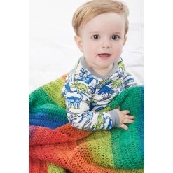 Lion Brand Augusta Baby Afghan Crochet Kit