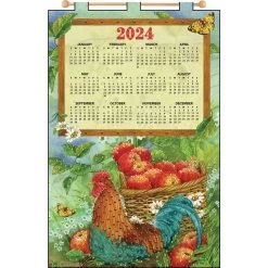 Design Works Our Rooster Calendar Felt & Sequin Kit