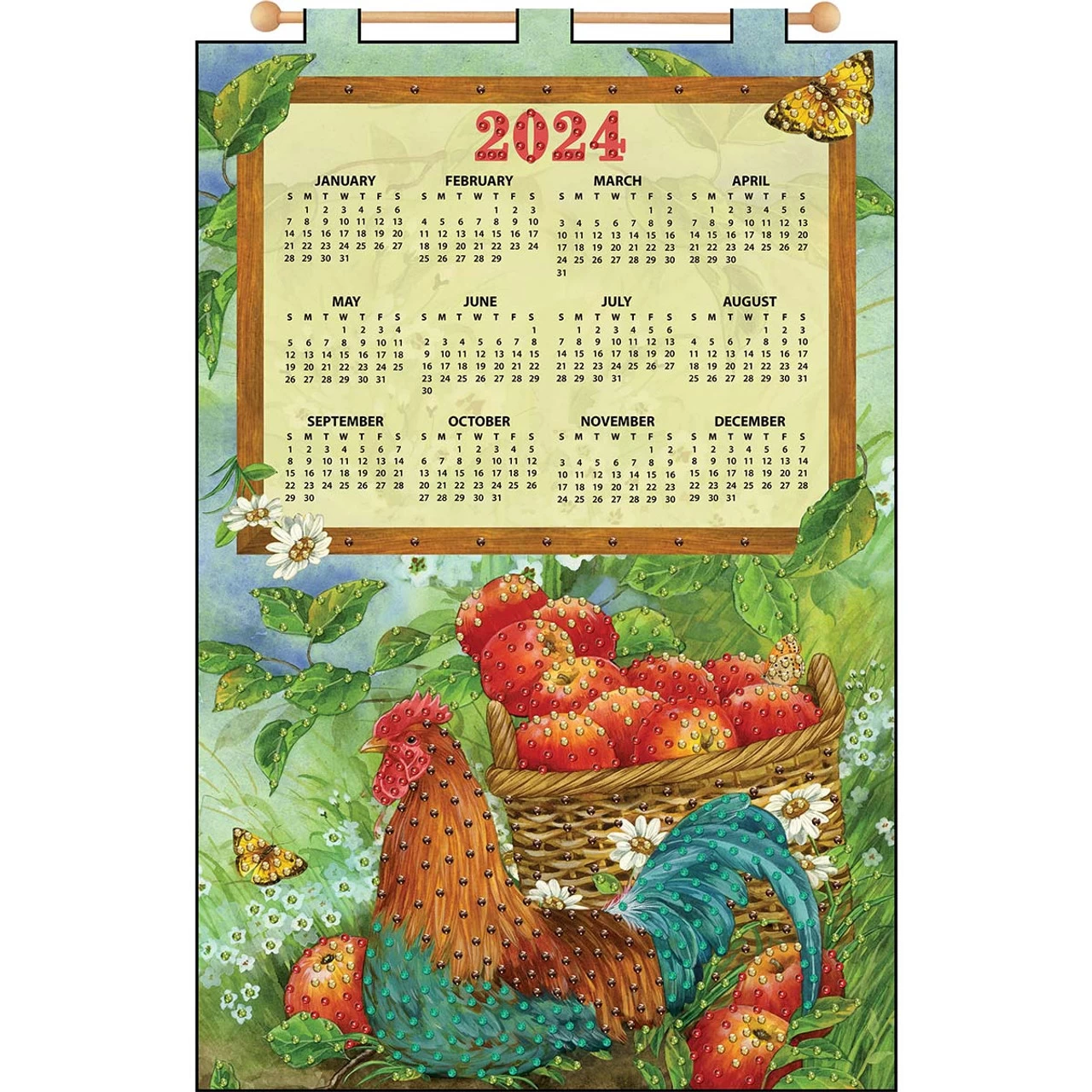 Design Works Our Rooster Calendar Felt & Sequin Kit 3 Design Works Our Rooster Calendar Felt & Sequin Kit
