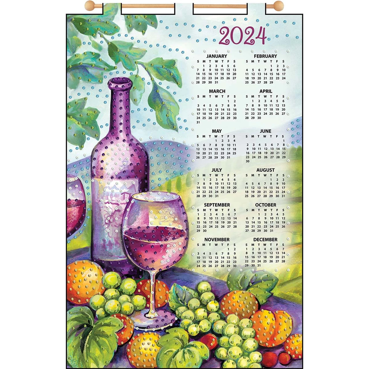 Design Works Wine Country Calendar Felt & Sequin Kit 3 Design Works Wine Country Calendar Felt & Sequin Kit