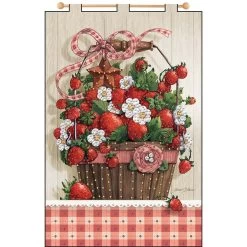 Design Works Summer Strawberries Felt & Sequin Kit