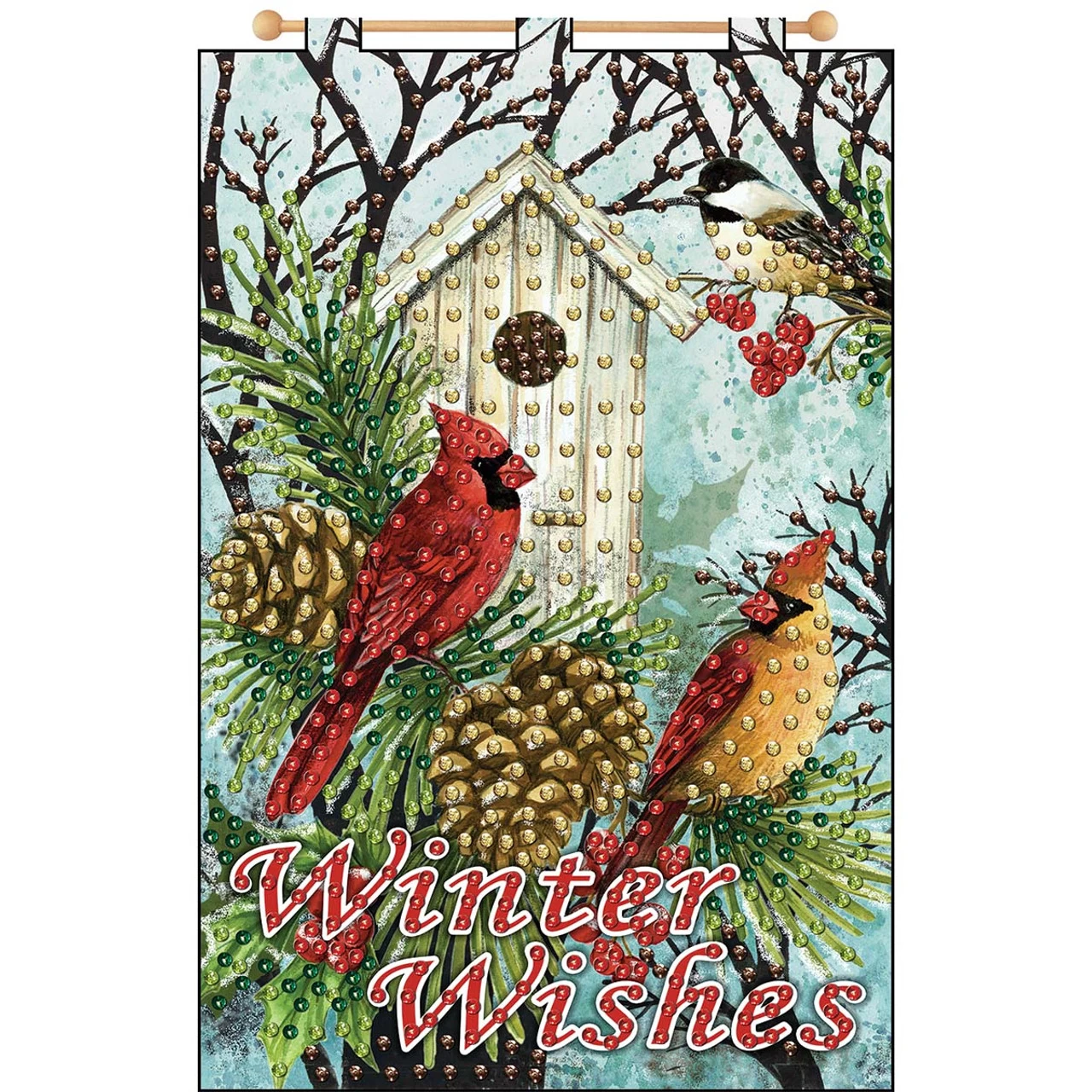 Design Works Welcome Cardinals-January Banner Felt & Sequin Kit 3 Design Works Welcome Cardinals-January Banner Felt & Sequin Kit