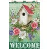 Design Works Welcome White Birdhouse-June Banner Felt & Sequin Kit -Handicraft Shop 464781 53989.1693443095