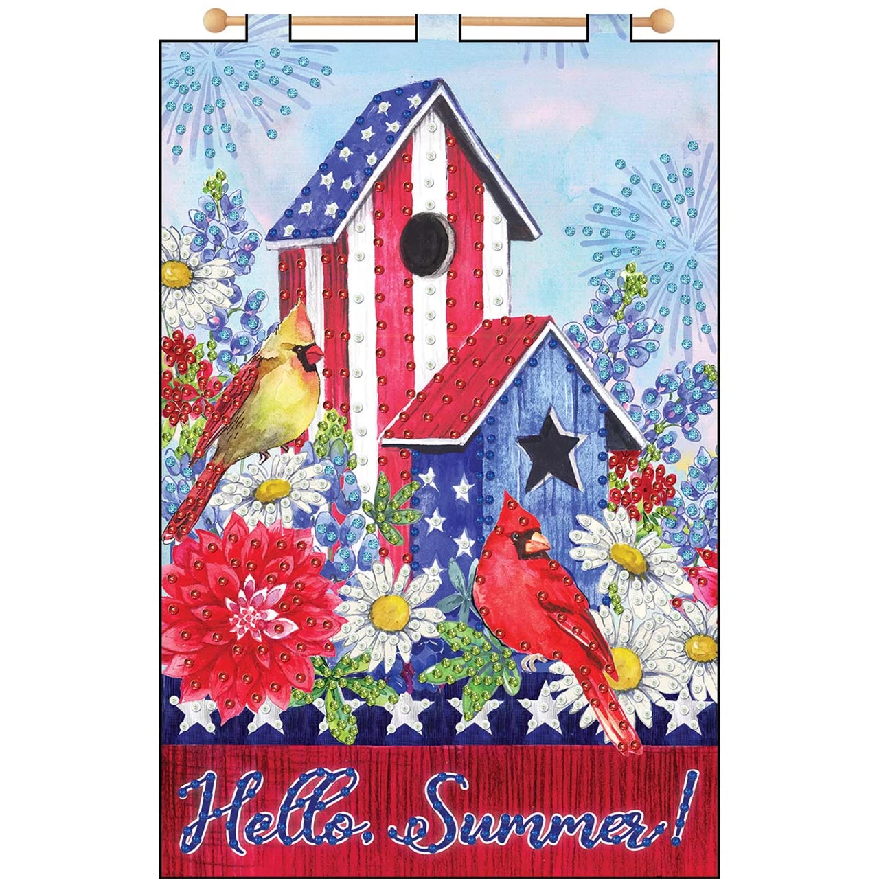 Design Works Americana-July Banner Felt & Sequin Kit 3 Design Works Americana-July Banner Felt & Sequin Kit