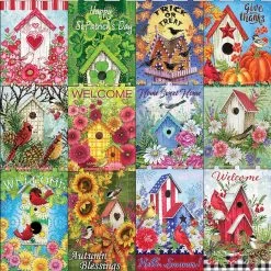 Design Works Monthly Banners With FREE Flag Pole Felt & Sequin Kit