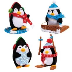 Bucilla Penguins At Play Felt & Sequin Kit