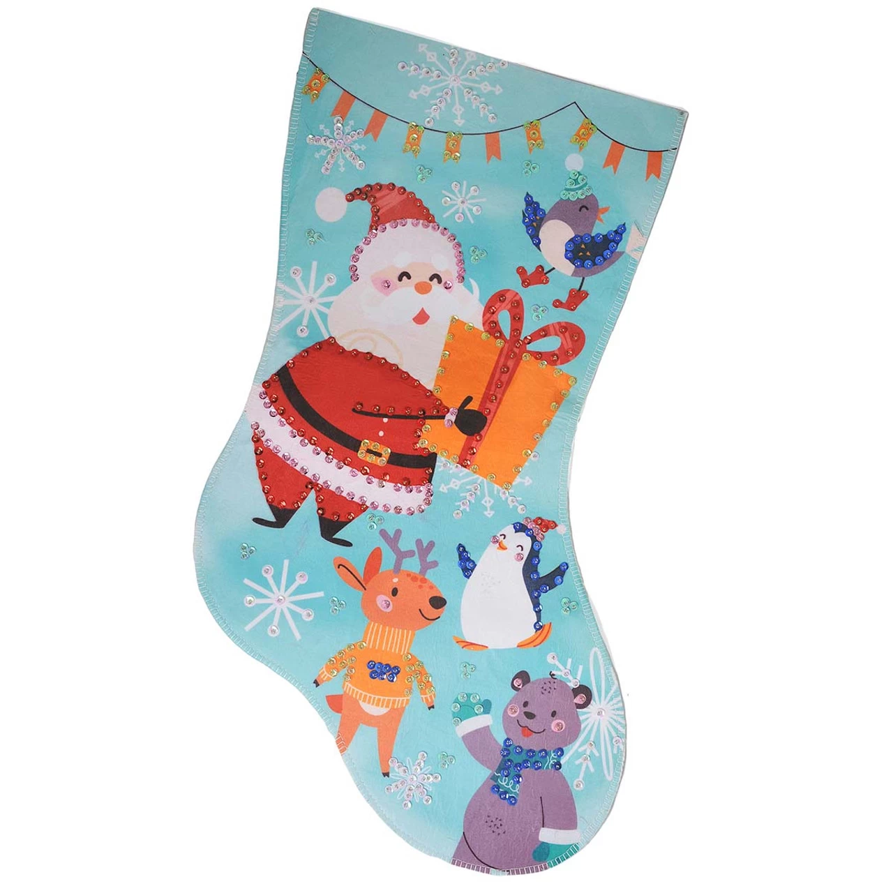 Herrschners Cute Santa Stocking Kit 3 Herrschners Cute Santa Stocking Kit
