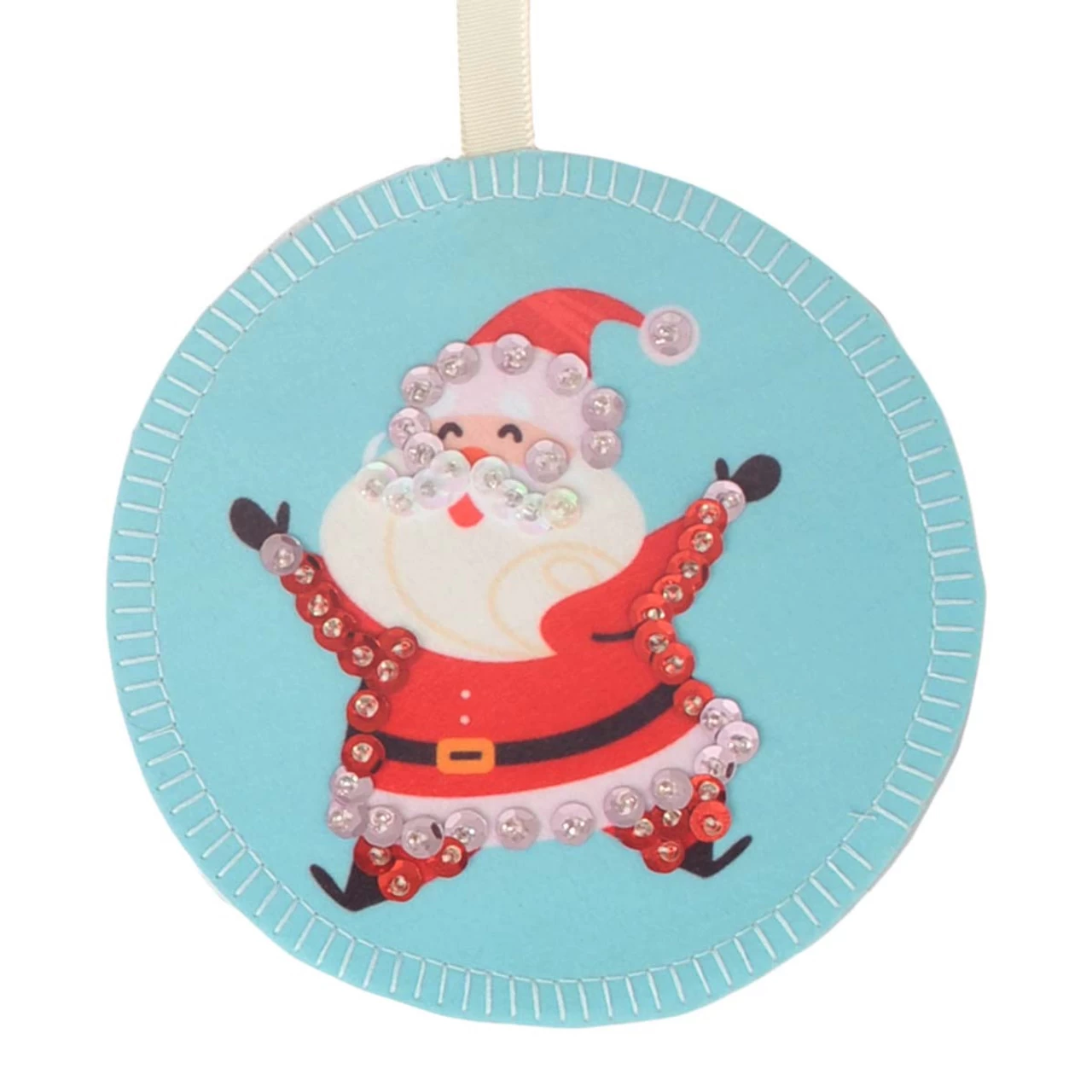 Herrschners Cute Santa Felt & Sequin Kit 6 Herrschners Cute Santa Felt & Sequin Kit - Image 4
