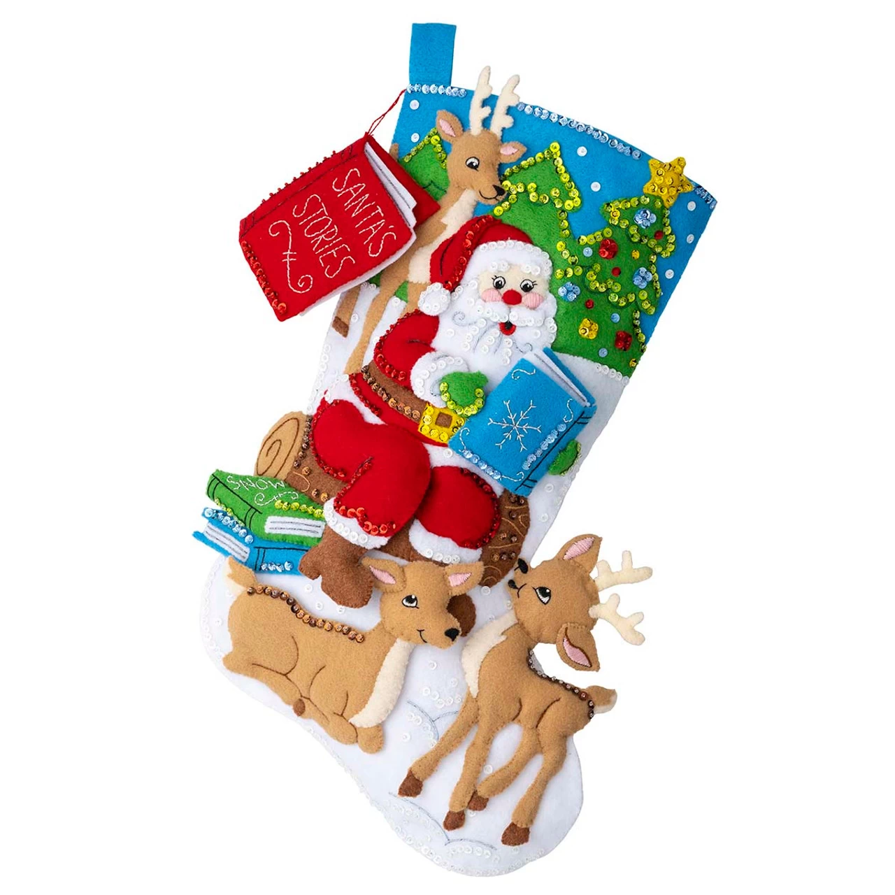 Bucilla Story Time Santa Stocking Kit 3 Bucilla Story Time Santa Stocking Kit