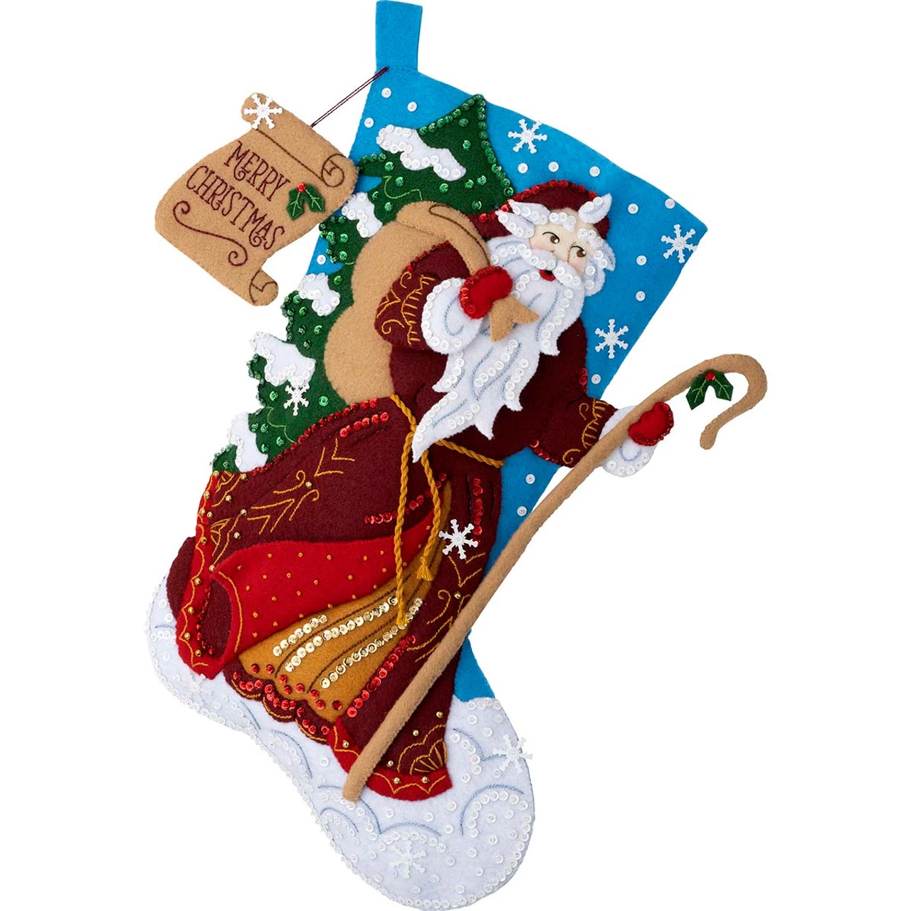 Bucilla Father Christmas Stocking Kit 3 Bucilla Father Christmas Stocking Kit