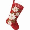 Bucilla Posh Poinsettia Stocking Kit 1 Bucilla Posh Poinsettia Stocking Kit -Handicraft Shop 500339 72070.1693457029