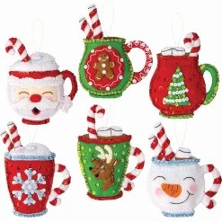Bucilla Cozy Christmas Felt & Sequin Kit