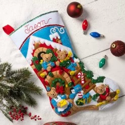 Bucilla A Beary Merry Christmas Stocking Kit 7 Bucilla A Beary Merry Christmas Stocking Kit -Handicraft Shop 500359 3 84966.1695648547