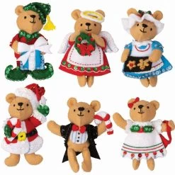 Bucilla Teddy Bear Traditions Felt & Sequin Kit