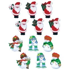 Design Works Santa & Snowmen Felt & Sequin Kit