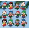 Design Works Candy Cane Snowman Felt & Sequin Kit 1 Design Works Candy Cane Snowman Felt & Sequin Kit -Handicraft Shop 505345 20880.1693457340