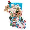 Bucilla Gingerbread House Stocking Kit 2 Bucilla Gingerbread House Stocking Kit -Handicraft Shop 506898 50284.1693457595