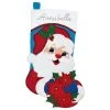 Design Works Santa With Poinsettias Stocking Kit 2 Design Works Santa With Poinsettias Stocking Kit -Handicraft Shop 507817 20357.1693457808