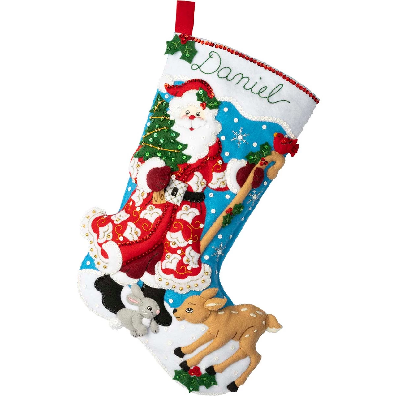 Bucilla Timeless St Nick Stocking Kit 3 Bucilla Timeless St Nick Stocking Kit