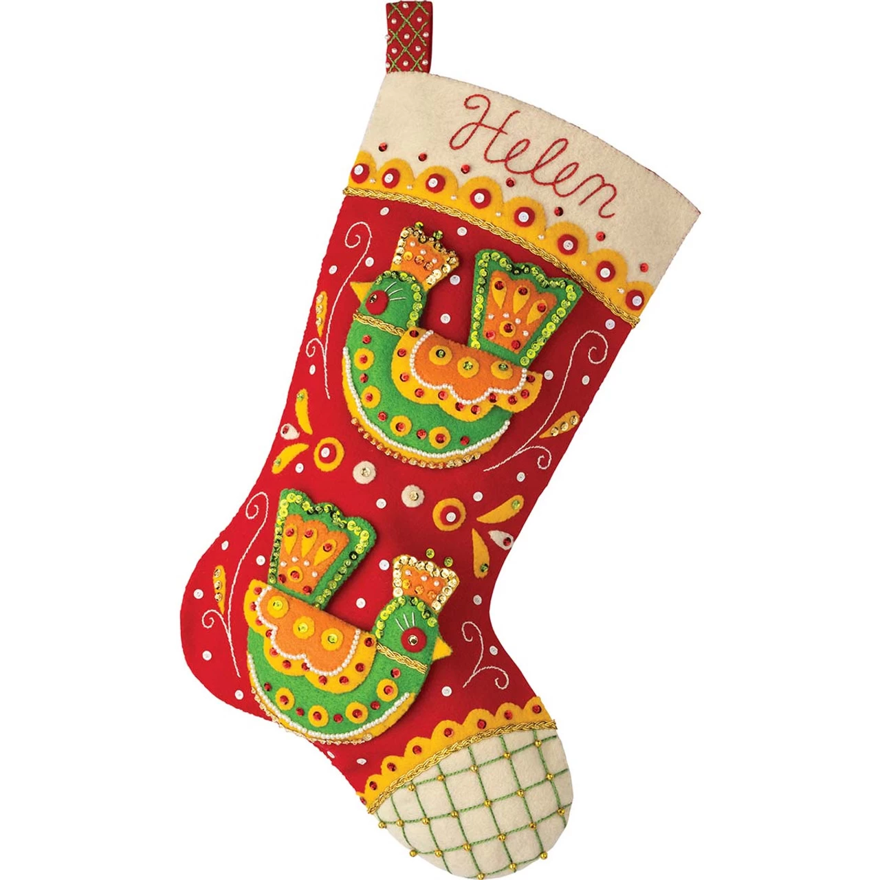 Bucilla Festive Birds Stocking Kit 3 Bucilla Festive Birds Stocking Kit