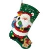 Bucilla Santa's Furry Friends Stocking Kit -Handicraft Shop 509447 33106.1693458228