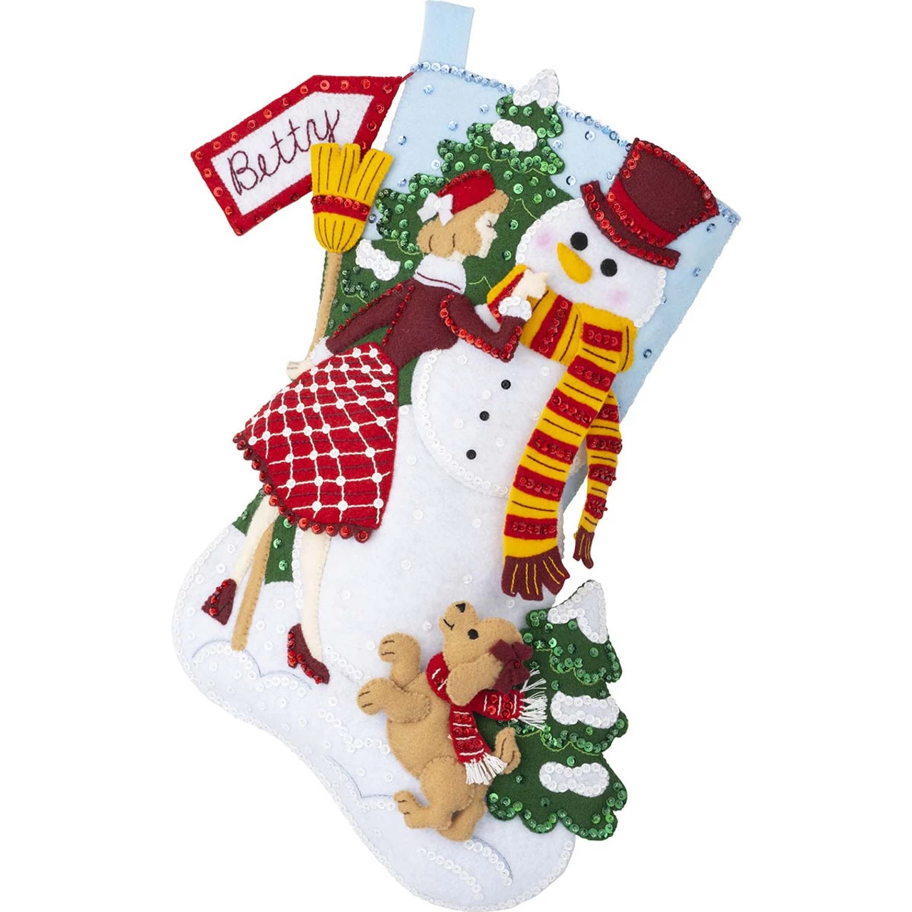 Bucilla Date With A Snowman Stocking Kit 3 Bucilla Date With A Snowman Stocking Kit