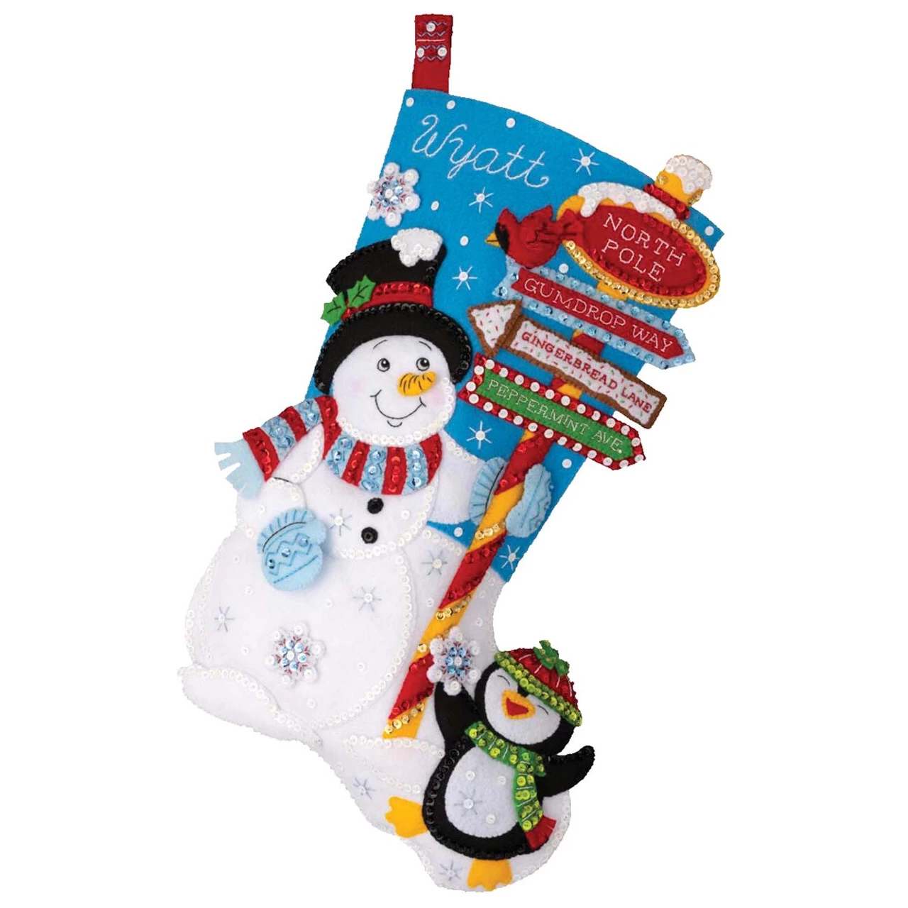 Bucilla Destination North Pole Stocking Kit 3 Bucilla Destination North Pole Stocking Kit