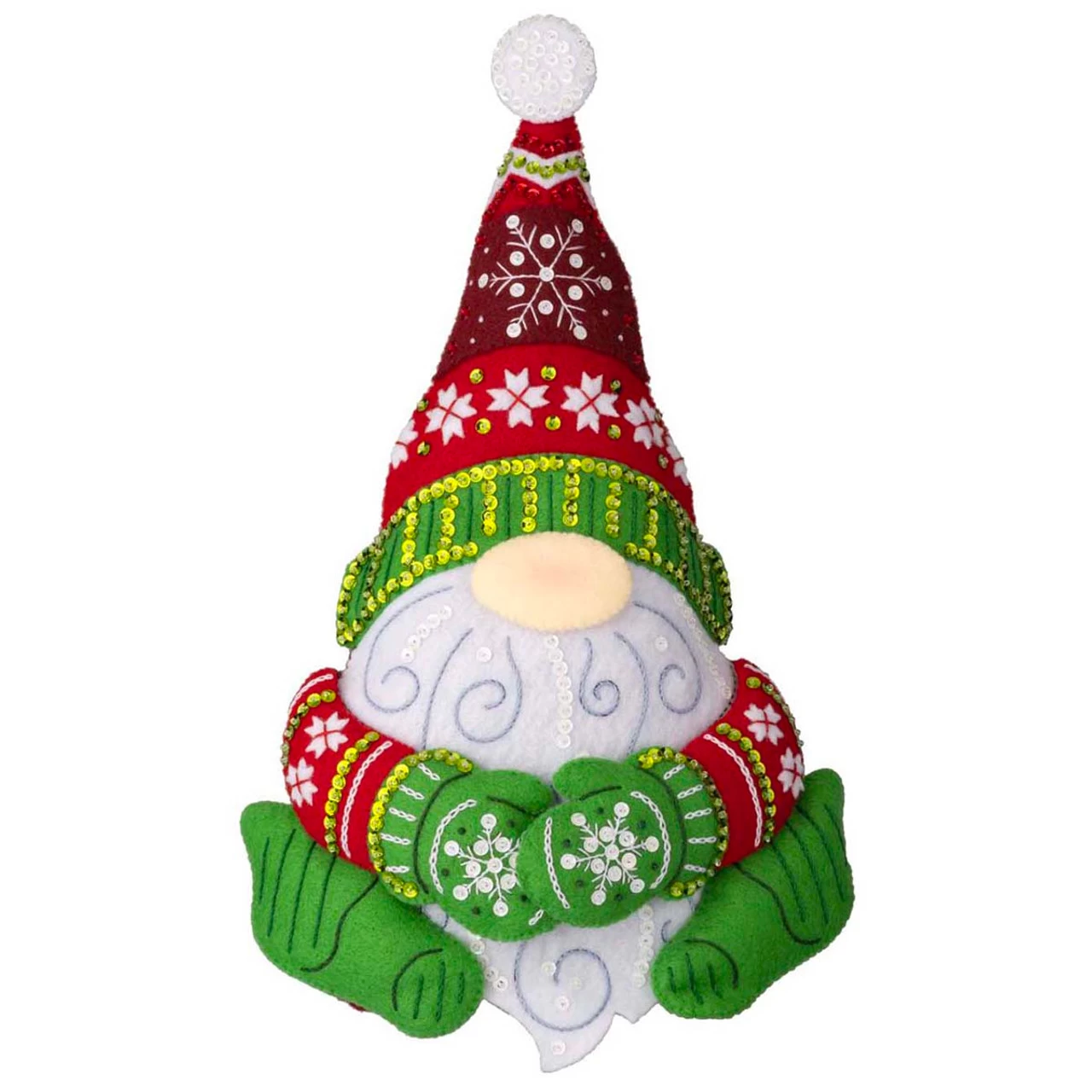 Bucilla Nordic Gnome Door Stopper Felt & Sequin Kit 4 Bucilla Nordic Gnome Door Stopper Felt & Sequin Kit - Image 2