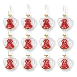 Sunrise Craft & Hobby Red Angels On High Ornament Kit