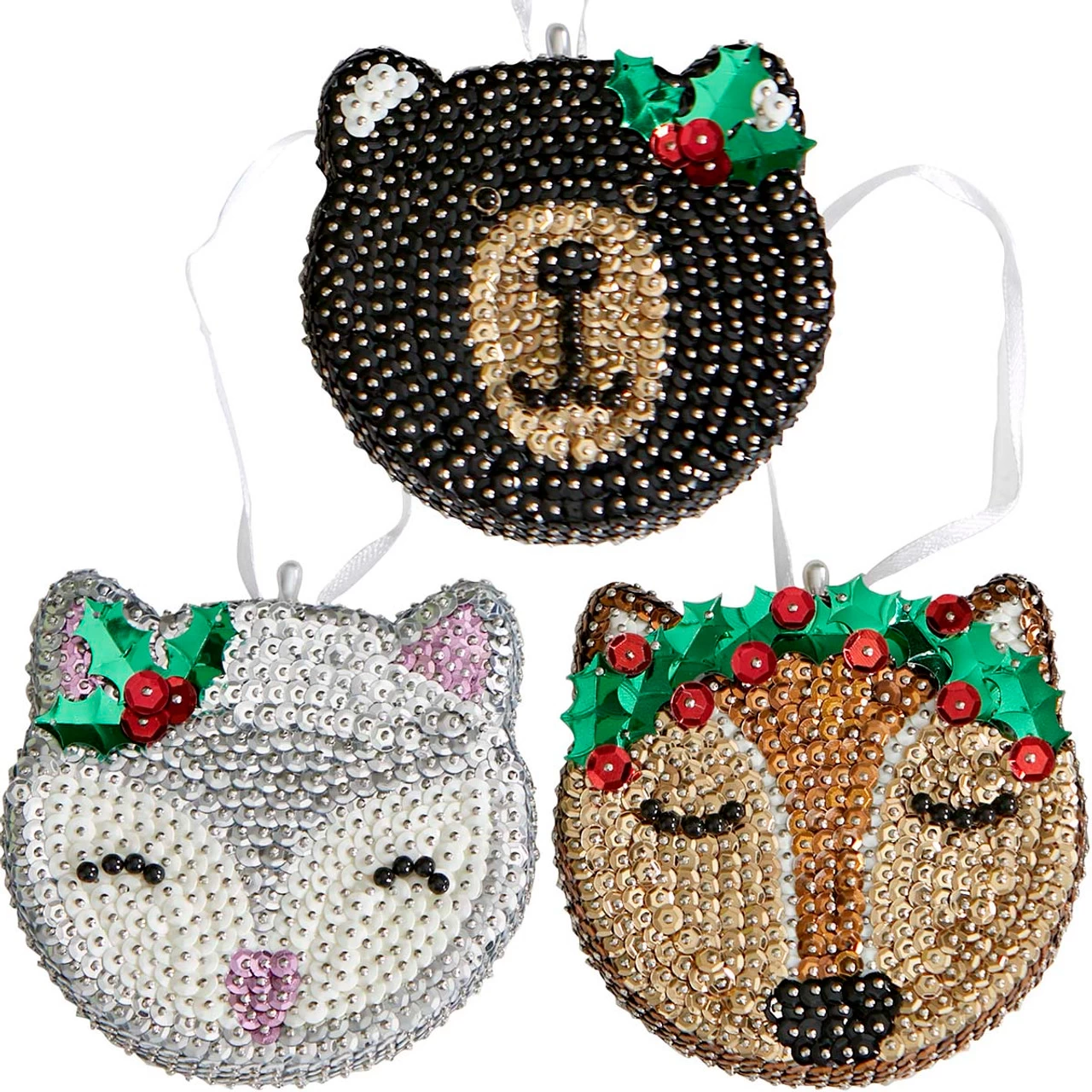 Sunrise Craft & Hobby Woodland Trio Ornament Kit 3 Sunrise Craft & Hobby Woodland Trio Ornament Kit