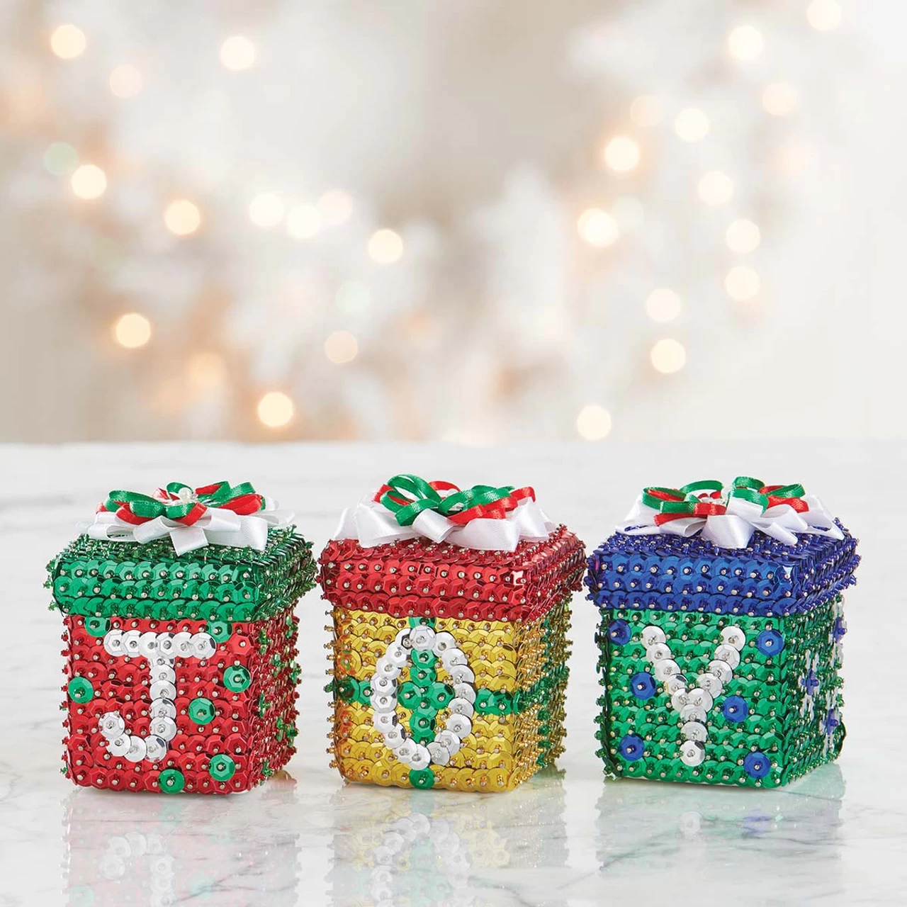 Sunrise Craft & Hobby Christmas Joy Sit Set Sequin Kit 3 Sunrise Craft & Hobby Christmas Joy Sit Set Sequin Kit