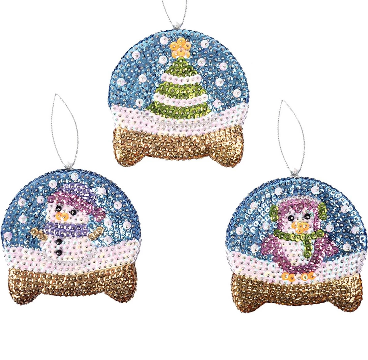 Sunrise Craft & Hobby Arctic Snow Globes Ornament Kit 3 Sunrise Craft & Hobby Arctic Snow Globes Ornament Kit