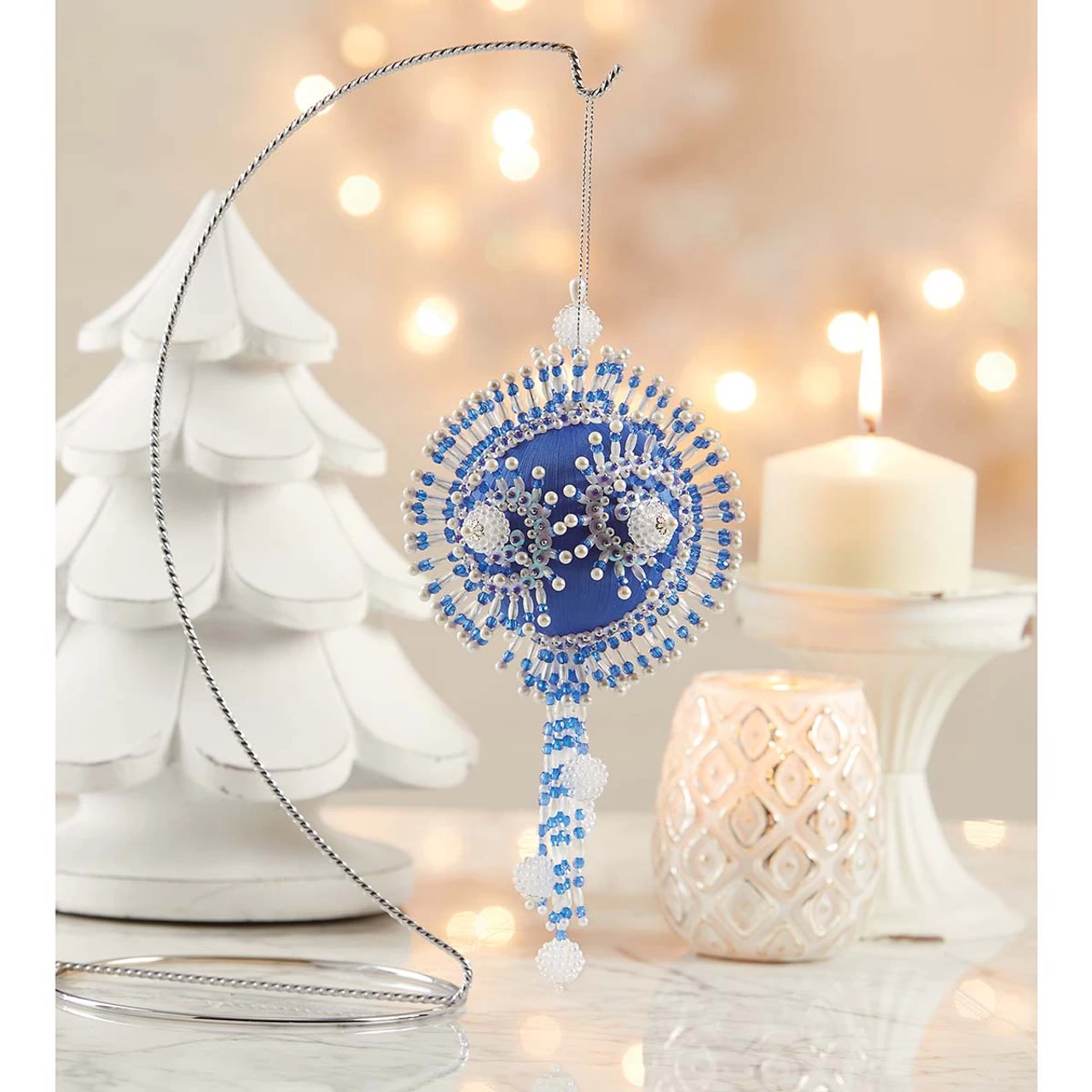 Herrschners Azurine #65 Collector Ornament Kit 3 Herrschners Azurine #65 Collector Ornament Kit