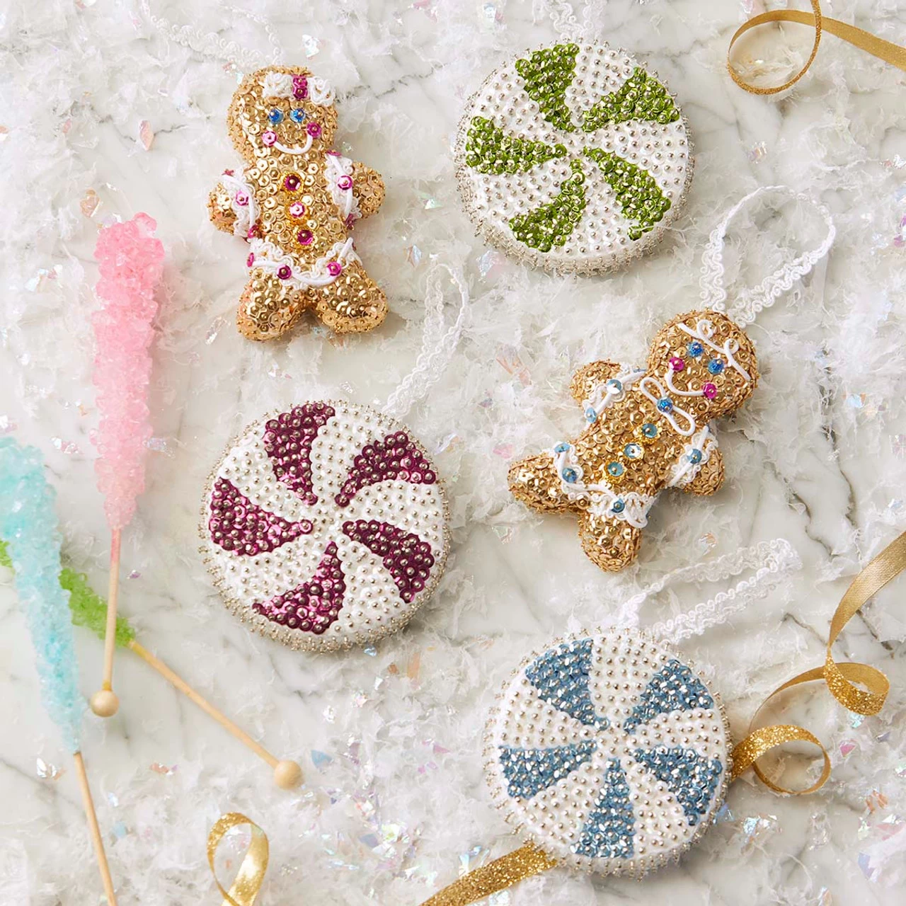 Sunrise Craft & Hobby Gingerbread & Sweets Ornament Kit 3 Sunrise Craft & Hobby Gingerbread & Sweets Ornament Kit