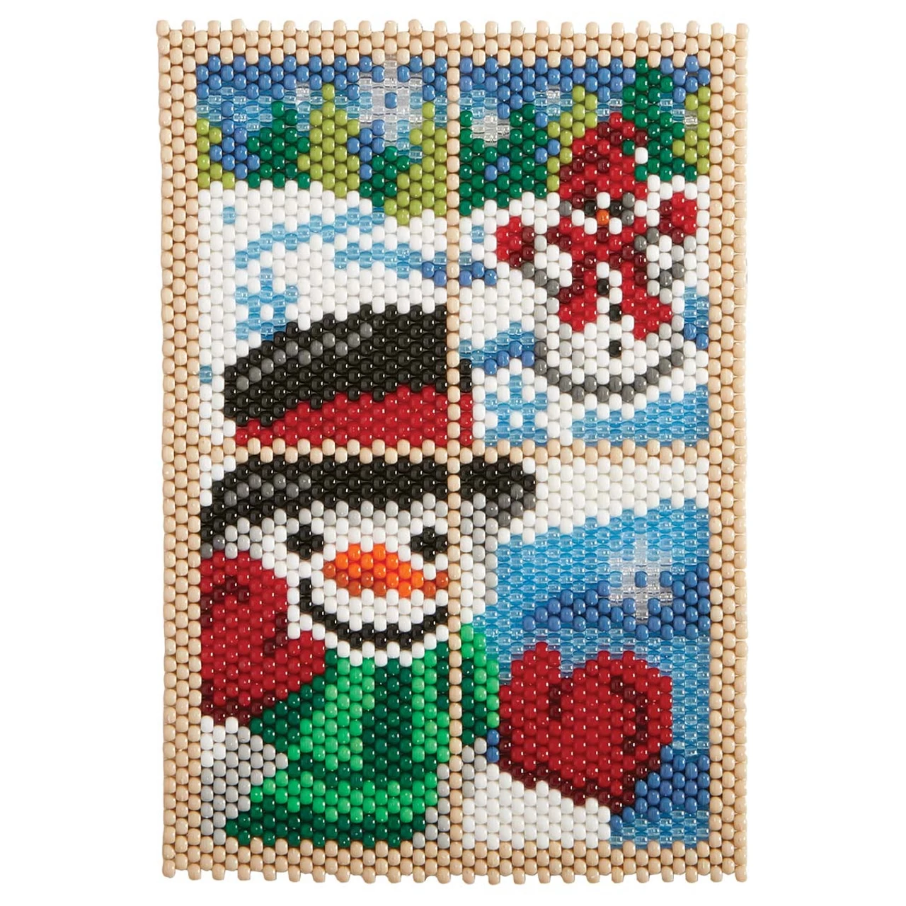 Herrschners Snowy Welcome Pony Bead Kit 3 Herrschners Snowy Welcome Pony Bead Kit