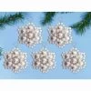 Design Works Frosty Flowers Pearl Ornament Kit 1 Design Works Frosty Flowers Pearl Ornament Kit -Handicraft Shop 516209 71277.1693460551