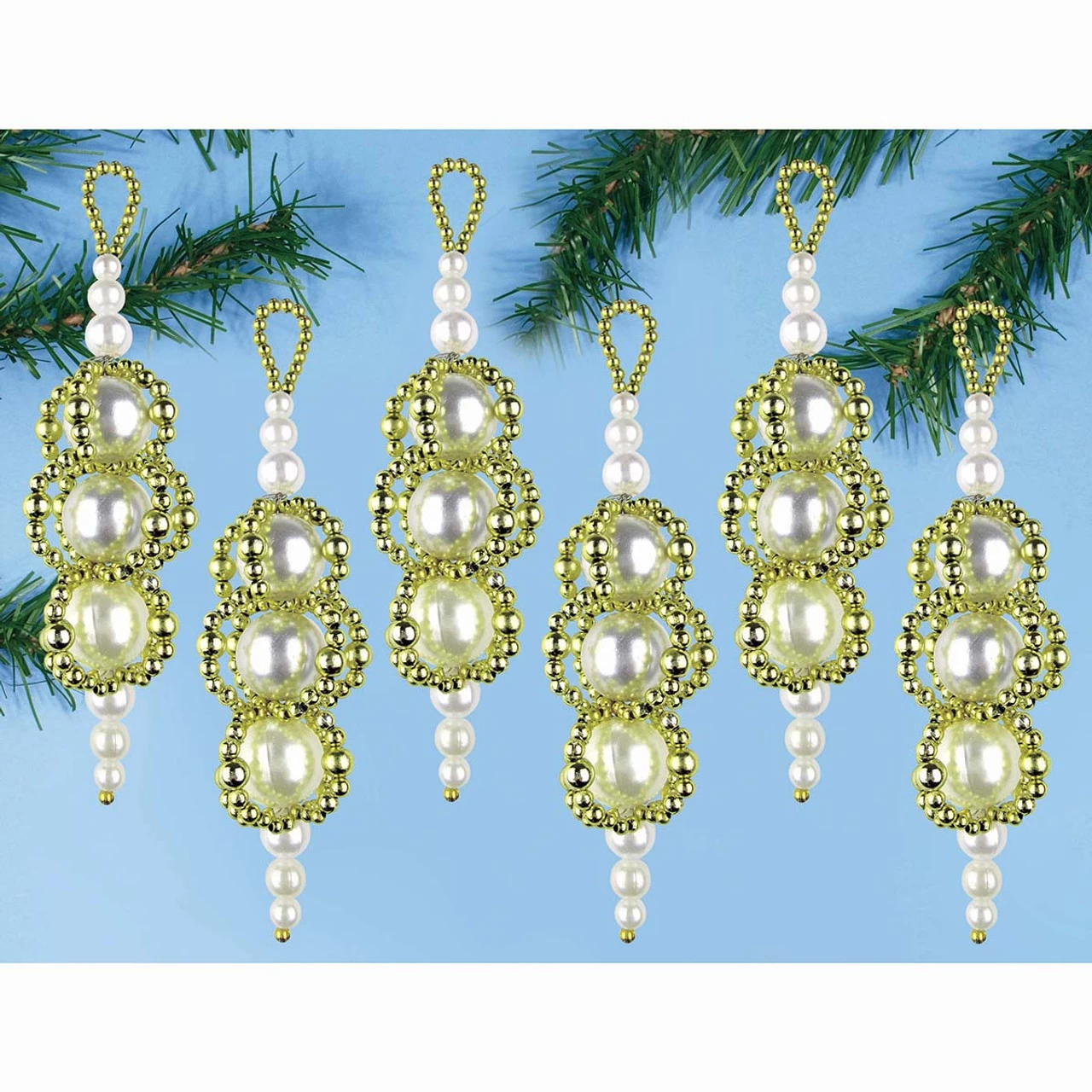 Design Works Pearl Drops Ornament Kit 3 Design Works Pearl Drops Ornament Kit
