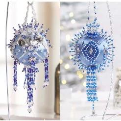 Herrschners Collectors Ornament Pair - Blues Ornament Kit