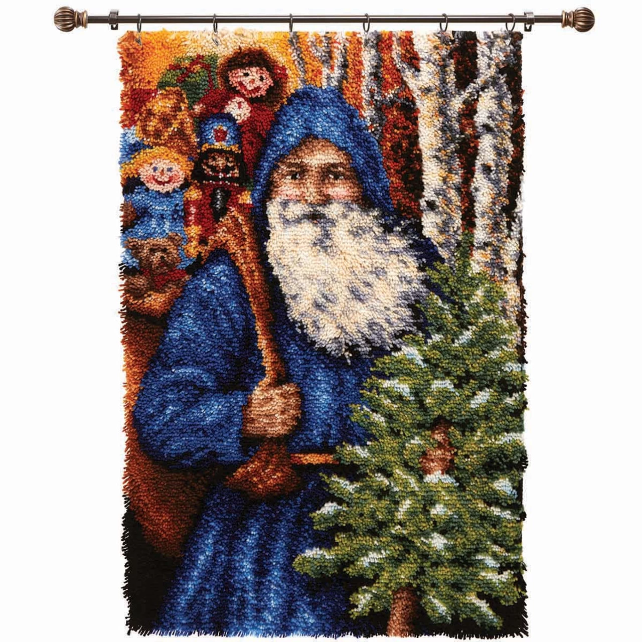 Herrschners Father Frost Latch Hook Kit 3 Herrschners Father Frost Latch Hook Kit