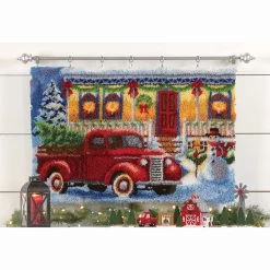 Herrschners I'll Be Home For Christmas Latch Hook Kit