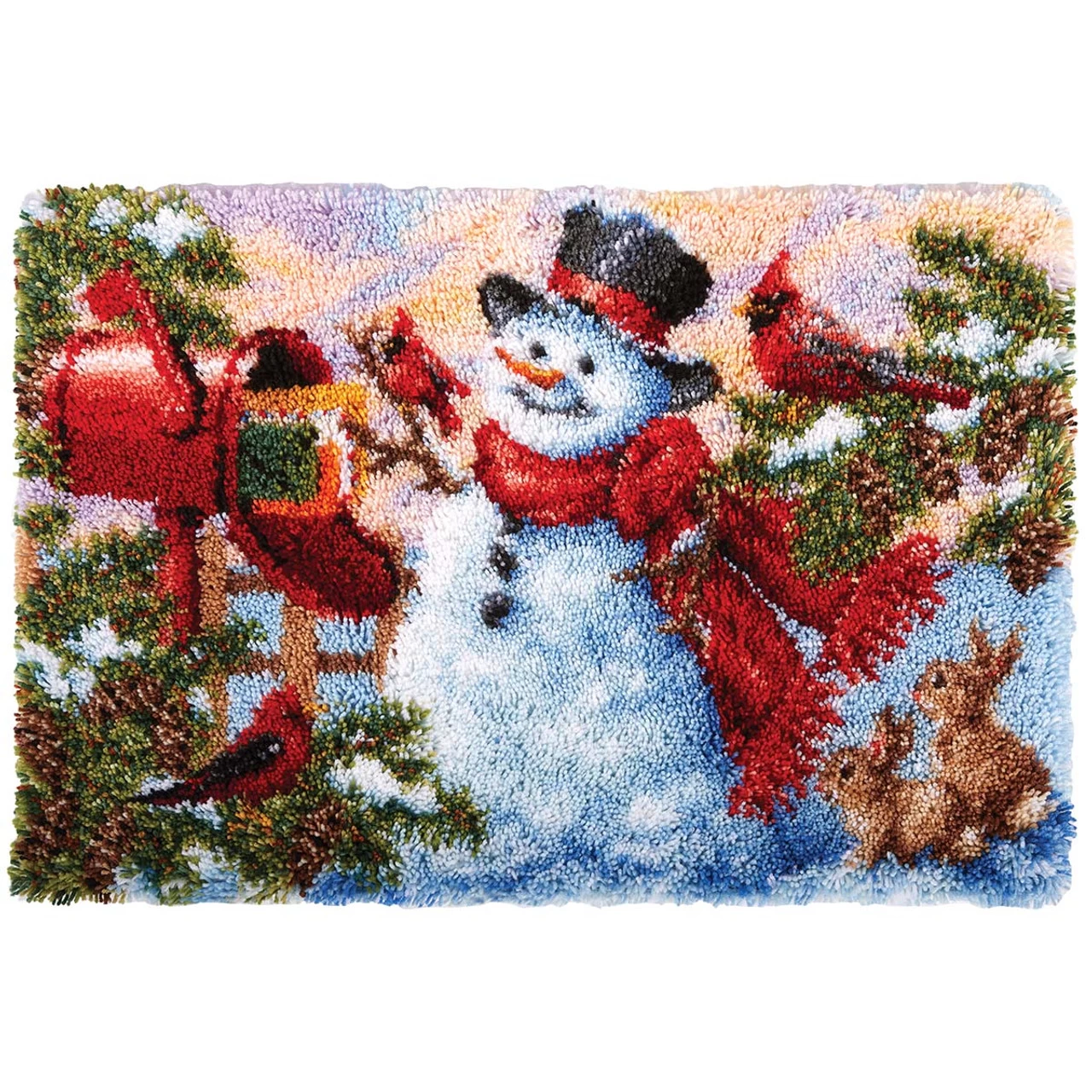 Herrschners Frosty Mail Latch Hook Kit 3 Herrschners Frosty Mail Latch Hook Kit